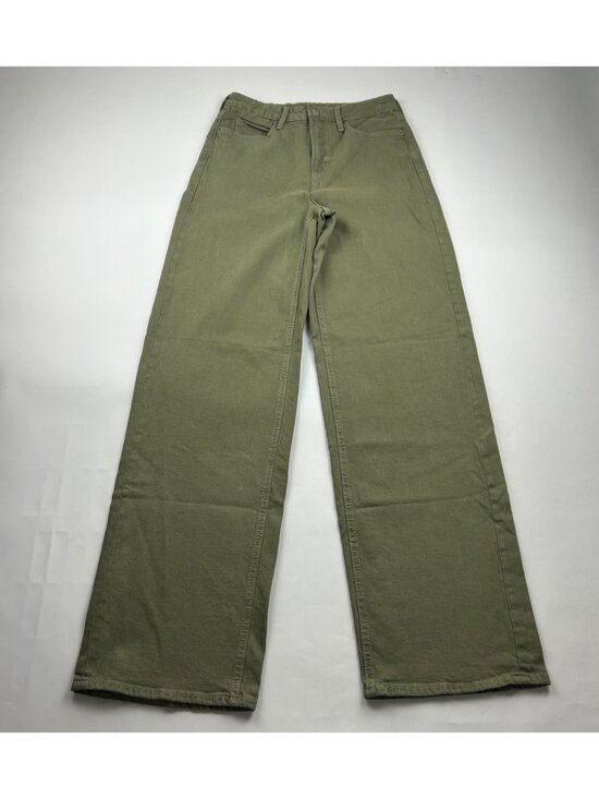 Old Navy Denim - TALL Old Navy Olive Green Denim High Rise Wide Leg Jeans 2T